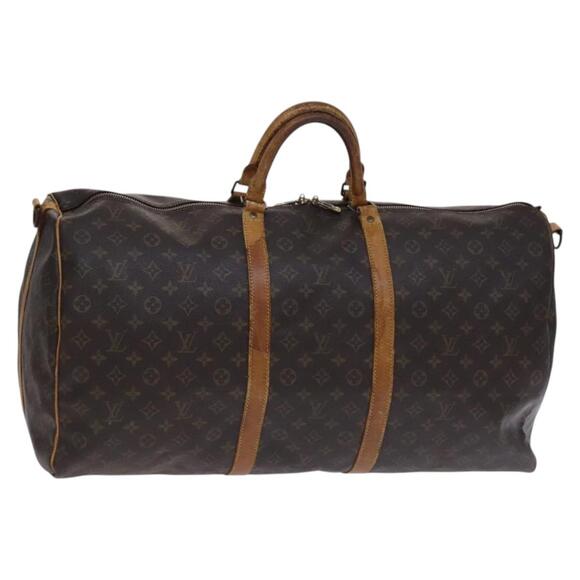 LOUIS VUITTON Monogram Keepall Bandouliere 60 Boston Bag M41412 - Picture 1 of 16